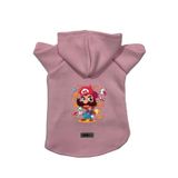 monopetz Kapişonlu Polar Sweatshirt Köpek Ve Kedi Kıyafeti & Elbisesi Pembe Mario M