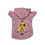 monopetz Kapişonlu Polar Sweatshirt Köpek ve Kedi Kıyafeti & Elbisesi Pembe Mask M
