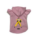 monopetz Kapişonlu Polar Sweatshirt Köpek ve Kedi Kıyafeti & Elbisesi Pembe Mask XL