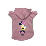 monopetz Kapişonlu Polar Sweatshirt Köpek ve Kedi Kıyafeti & Elbisesi Pembe Minnie S
