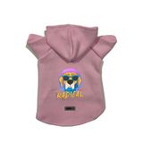 monopetz Kapişonlu Polar Sweatshirt Köpek ve Kedi Kıyafeti & Elbisesi Pembe Radical S