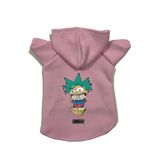 monopetz Kapişonlu Polar Sweatshirt Köpek Ve Kedi Kıyafeti & Elbisesi Pembe Rick And Morty S