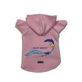 monopetz Kapişonlu Polar Sweatshirt Köpek ve Kedi Kıyafeti & Elbisesi - Pembe Road Runner L Beden