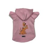 monopetz Kapişonlu Polar Sweatshirt Köpek ve Kedi Kıyafeti & Elbisesi - Pembe Scooby Doo S Beden