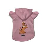 monopetz Kapişonlu Polar Sweatshirt Köpek ve Kedi Kıyafeti & Elbisesi - Pembe Scooby Doo XS Beden