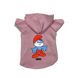 monopetz Kapişonlu Polar Sweatshirt Köpek ve Kedi Kıyafeti & Elbisesi - Pembe Şirin Baba XL Beden