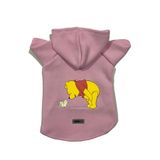monopetz Kapişonlu Polar Sweatshirt Köpek ve Kedi Kıyafeti & Elbisesi Pembe Winnie The Pooh L