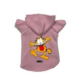 monopetz Kapişonlu Polar Sweatshirt Köpek Ve Kedi Kıyafeti & Elbisesi Pembe Yeni Garfield M