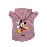 monopetz Kapişonlu Polar Sweatshirt Köpek ve Kedi Kıyafeti & Elbisesi Pembe Yeni Mickey XS