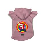 monopetz Kapişonlu Polar Sweatshirt Köpek Ve Kedi Kıyafeti & Elbisesi Pembe Yeni Unicorn M