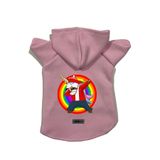 monopetz Kapişonlu Polar Sweatshirt Köpek Ve Kedi Kıyafeti & Elbisesi Pembe Yeni Unicorn XL