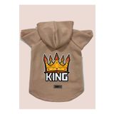 monopetz Kapişonlu Polar Sweatshirt Köpek ve Kedi Kıyafeti & Elbisesi - Pudra King S Beden