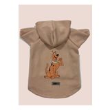 monopetz Kapişonlu Polar Sweatshirt Köpek ve Kedi Kıyafeti & Elbisesi - Pudra Scooby Doo XS Beden