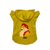 monopetz Kapişonlu Polar Sweatshirt Köpek Ve Kedi Kıyafeti & Elbisesi Sarı Aslan Kral XL
