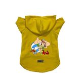 monopetz Kapişonlu Polar Sweatshirt Köpek ve Kedi Kıyafeti & Elbisesi Sarı Astrix Obelix XS
