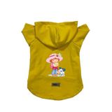 monopetz Kapişonlu Polar Sweatshirt Köpek ve Kedi Kıyafeti & Elbisesi Sarı Çilek Kız L