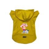 monopetz Kapişonlu Polar Sweatshirt Köpek ve Kedi Kıyafeti & Elbisesi Sarı Çilek Kız M