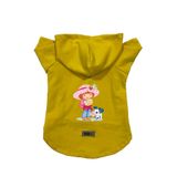 monopetz Kapişonlu Polar Sweatshirt Köpek ve Kedi Kıyafeti & Elbisesi Sarı Çilek Kız XS