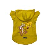 monopetz Kapişonlu Polar Sweatshirt Köpek ve Kedi Kıyafeti & Elbisesi Sarı Coiote S