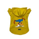 monopetz Kapişonlu Polar Sweatshirt Köpek ve Kedi Kıyafeti & Elbisesi Sarı Goofy XS