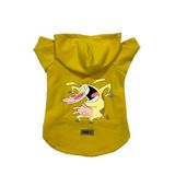 monopetz Kapişonlu Polar Sweatshirt Köpek ve Kedi Kıyafeti & Elbisesi Sarı İnek M