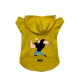 monopetz Kapişonlu Polar Sweatshirt Köpek Ve Kedi Kıyafeti & Elbisesi Sarı Johny Bravo M