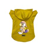 monopetz Kapişonlu Polar Sweatshirt Köpek ve Kedi Kıyafeti & Elbisesi Sarı Lola XS