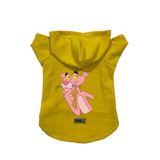 monopetz Kapişonlu Polar Sweatshirt Köpek Ve Kedi Kıyafeti & Elbisesi Sarı Pembe Panter L