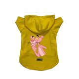 monopetz Kapişonlu Polar Sweatshirt Köpek Ve Kedi Kıyafeti & Elbisesi Sarı Pembe Panter XS
