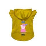monopetz Kapişonlu Polar Sweatshirt Köpek ve Kedi Kıyafeti & Elbisesi Sarı Peppa Pig S