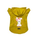 monopetz Kapişonlu Polar Sweatshirt Köpek ve Kedi Kıyafeti & Elbisesi Sarı Rabbit M