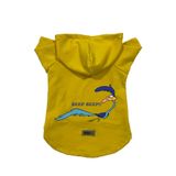 monopetz Kapişonlu Polar Sweatshirt Köpek ve Kedi Kıyafeti & Elbisesi - Sarı Road Runner M Beden