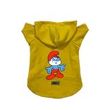 monopetz Kapişonlu Polar Sweatshirt Köpek ve Kedi Kıyafeti & Elbisesi - Sarı Şirin Baba M Beden