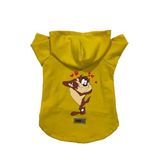 monopetz Kapişonlu Polar Sweatshirt Köpek Ve Kedi Kıyafeti & Elbisesi Sarı Yeni Tazmanya Canavarı XL