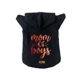 monopetz Kapişonlu Polar Sweatshirt Köpek ve Kedi Kıyafeti & Elbisesi - Siyah Boys Mom L Beden