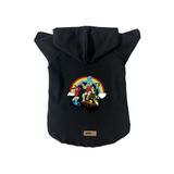 monopetz Kapişonlu Polar Sweatshirt Köpek ve Kedi Kıyafeti & Elbisesi Siyah City 28 M