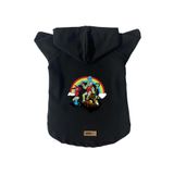 monopetz Kapişonlu Polar Sweatshirt Köpek ve Kedi Kıyafeti & Elbisesi Siyah City 28 XS