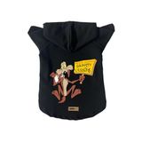 monopetz Kapişonlu Polar Sweatshirt Köpek ve Kedi Kıyafeti & Elbisesi Siyah Coiote XL