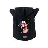 monopetz Kapişonlu Polar Sweatshirt Köpek ve Kedi Kıyafeti & Elbisesi Siyah Courage XS