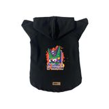 monopetz Kapişonlu Polar Sweatshirt Köpek ve Kedi Kıyafeti & Elbisesi Siyah DBZ 05 M