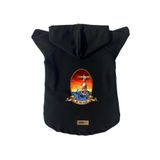 monopetz Kapişonlu Polar Sweatshirt Köpek ve Kedi Kıyafeti & Elbisesi Siyah Deniz Feneri S