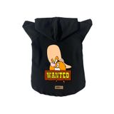 monopetz Kapişonlu Polar Sweatshirt Köpek ve Kedi Kıyafeti & Elbisesi Siyah J Sam S