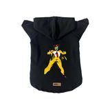 monopetz Kapişonlu Polar Sweatshirt Köpek ve Kedi Kıyafeti & Elbisesi Siyah Mask M
