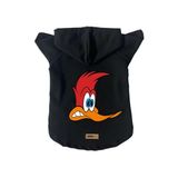 monopetz Kapişonlu Polar Sweatshirt Köpek ve Kedi Kıyafeti & Elbisesi Siyah Pica Pau M