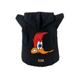 monopetz Kapişonlu Polar Sweatshirt Köpek ve Kedi Kıyafeti & Elbisesi Siyah Pica Pau XL
