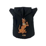 monopetz Kapişonlu Polar Sweatshirt Köpek ve Kedi Kıyafeti & Elbisesi - Siyah Scooby Doo M Beden