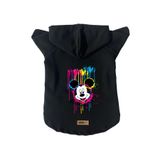 monopetz Kapişonlu Polar Sweatshirt Köpek Ve Kedi Kıyafeti & Elbisesi Siyah Yeni Mickey Mouse L