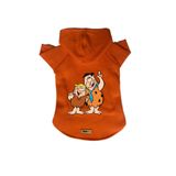monopetz Kapişonlu Polar Sweatshirt Köpek Ve Kedi Kıyafeti & Elbisesi Turuncu Barney Fred M
