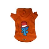 monopetz Kapişonlu Polar Sweatshirt Köpek ve Kedi Kıyafeti & Elbisesi Turuncu Bear XS