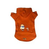 monopetz Kapişonlu Polar Sweatshirt Köpek ve Kedi Kıyafeti & Elbisesi Turuncu Cando XL